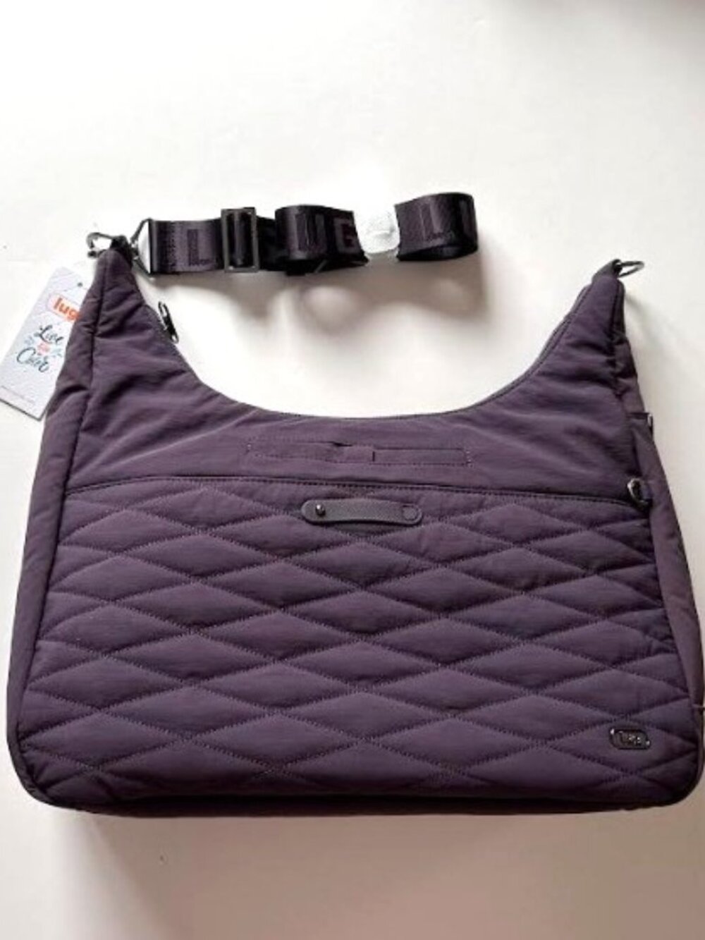 Lug Balsa CloudGo Hobo Crossbody Bag Plum - Picture 6 of 12